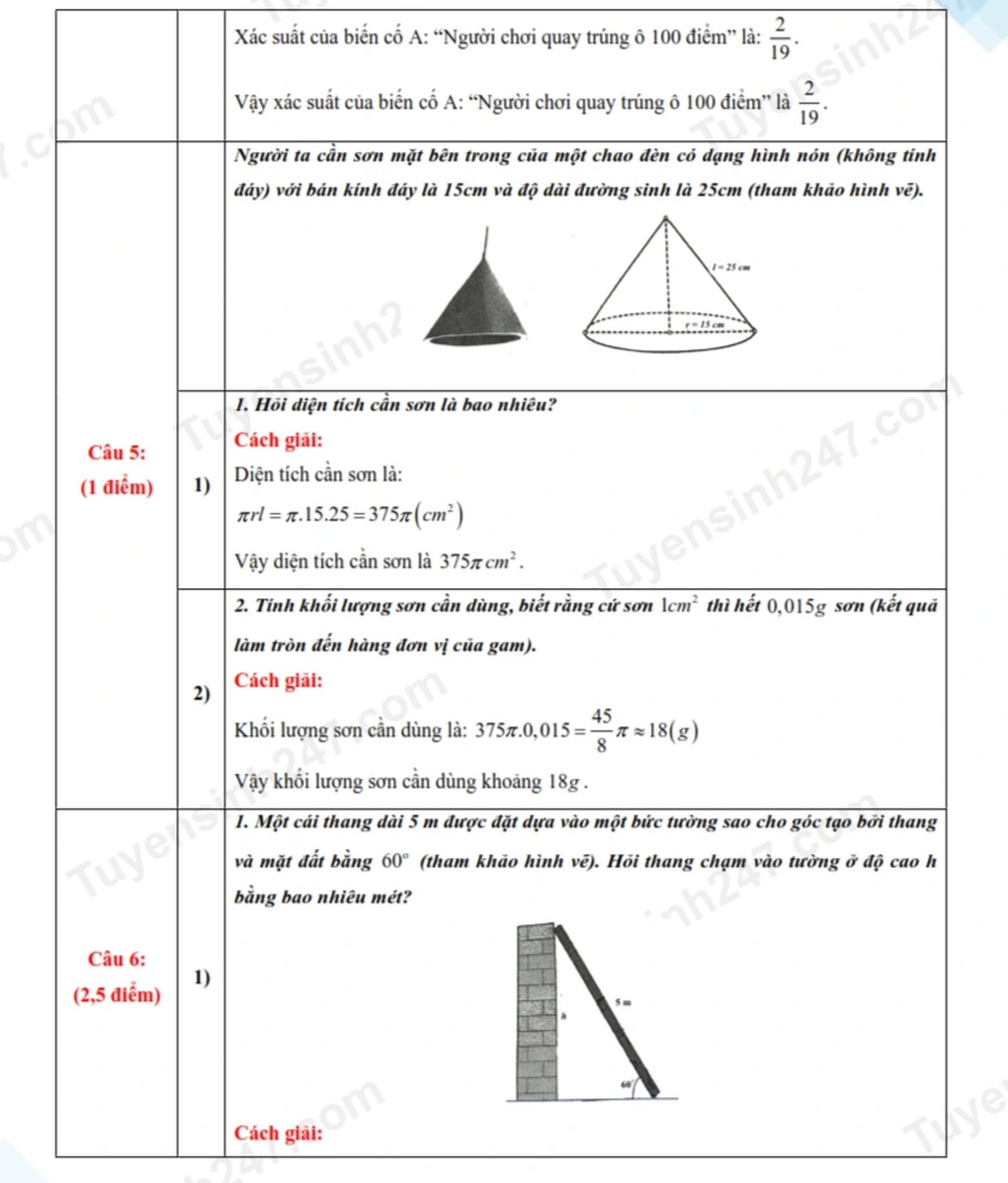 Đáp án tất cả các môn thi vào lớp 10 năm 2025 của tỉnh Tiền Giang - 12 Đáp án tất cả các môn thi vào lớp 10 năm 2025 của tỉnh Tiền Giang - 12