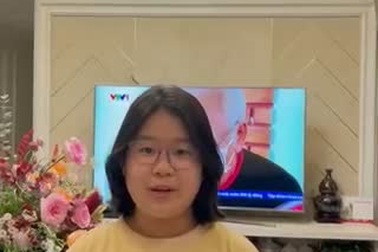 Bé Xuân An ủng hộ Quỹ vắc-xin phòng chống Covid-19