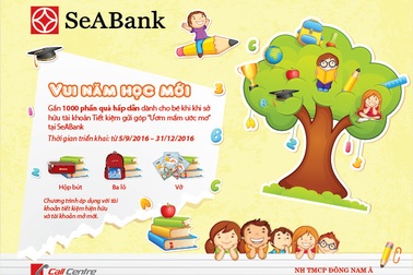 Vui năm học mới với nhiều quà tặng hấp dẫn từ ngân hàng
