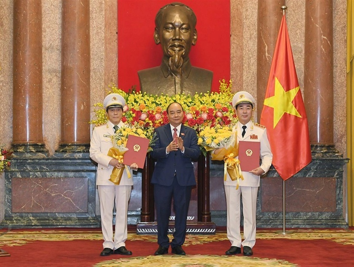 Thăng cấp bậc hàm Thượng tướng đối với hai Thứ trưởng Bộ Công an - 1 Thăng cấp bậc hàm Thượng tướng đối với hai Thứ trưởng Bộ Công an - 1