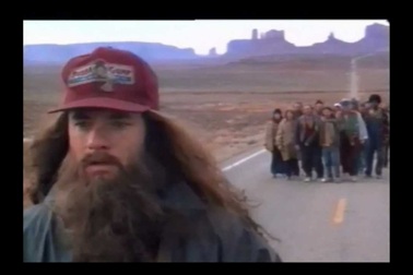Cảnh chạy việt dã trong "Forrest Gump"