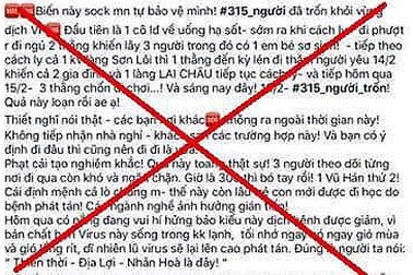Thiếu nữ Hà Nội tung tin hơn 300 người trốn khỏi vùng dịch corona
