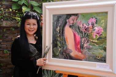 Nữ họa sĩ được Tổng thống Obama viết thư cảm ơn trình làng tranh Tết