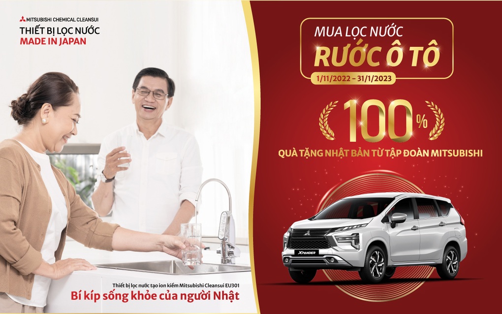 Mitsubishi tung chương trình quay số Mua lọc nước, rước ô tô - 1 Mitsubishi tung chương trình quay số Mua lọc nước, rước ô tô - 1