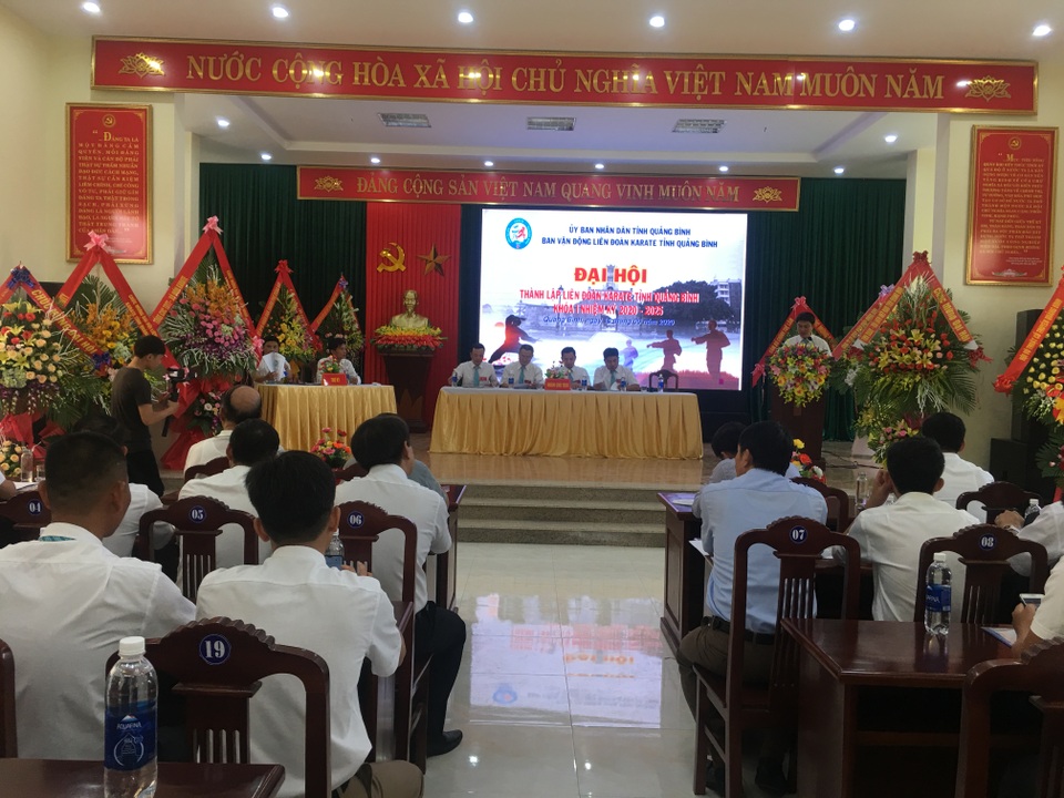 Quảng Bình chính thức thành lập Liên đoàn Karate - 1 Quảng Bình chính thức thành lập Liên đoàn Karate - 1