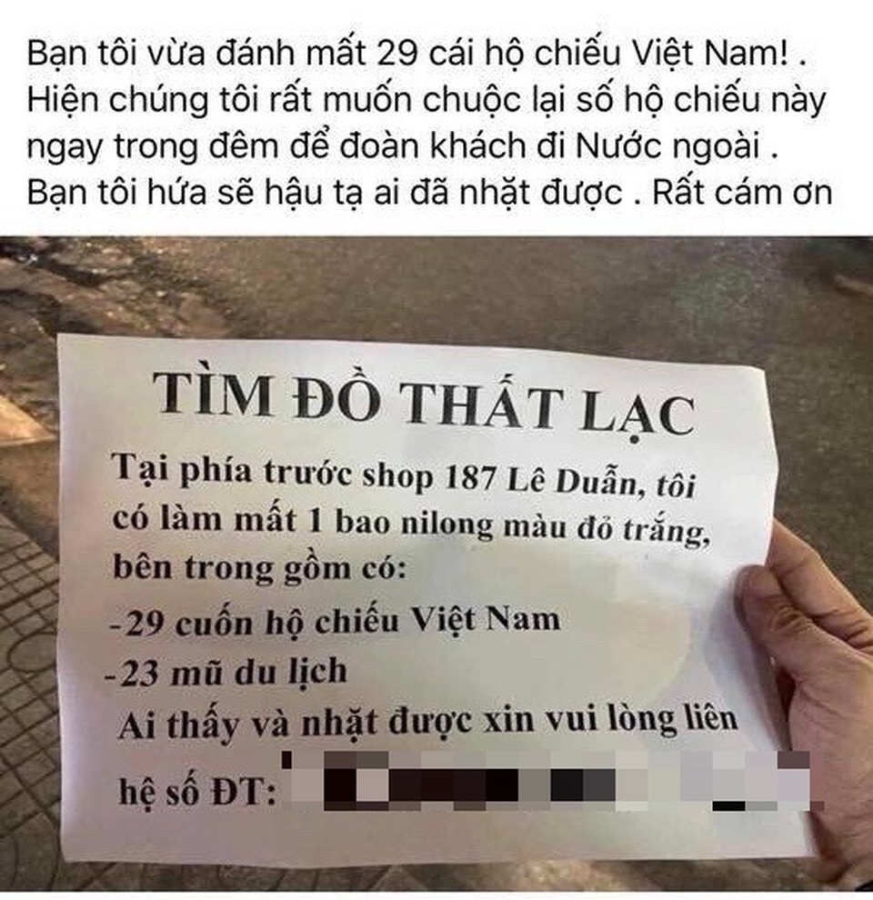 Bới rác tìm được 29 cuốn hộ chiếu của đoàn khách chuẩn bị xuất ngoại du xuân - 2 Bới rác tìm được 29 cuốn hộ chiếu của đoàn khách chuẩn bị xuất ngoại du xuân - 2