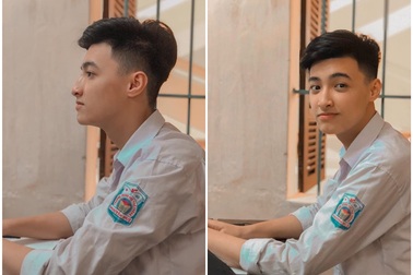 Nam sinh 17 tuổi cao 1m80, sở hữu ngoại hình điển trai