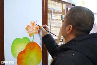 Sản phẩm "độc nhất vô nhị" từ lá sen của ông đồ