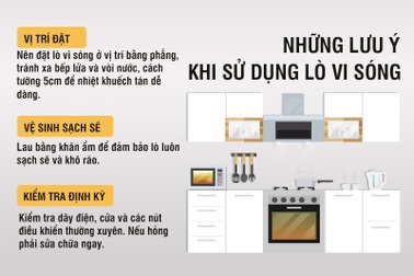 Những lưu ý khi sử dụng  lò vi sóng bà nội trợ nào cũng cần nhớ