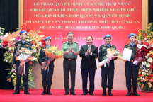 Lần đầu tiên công an Việt Nam tham gia gìn giữ hòa bình Liên hợp quốc