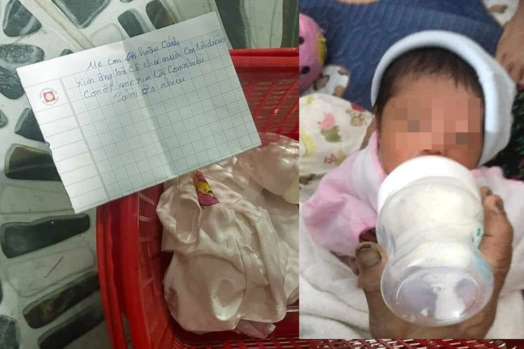Bé gái sơ sinh bị bỏ rơi kèm mảnh giấy mẹ con tôi hoàn cảnh - 1 Bé gái sơ sinh bị bỏ rơi kèm mảnh giấy mẹ con tôi hoàn cảnh - 1