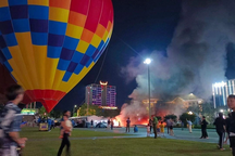 Khinh khí cầu bốc cháy ở Tuyên Quang, 6 người bị bỏng nhẹ