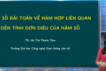 Ôn tập môn Toán thi tốt nghiệp THPT năm 2020: Chuyên đề hàm số