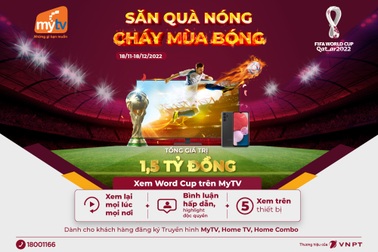 Khởi tranh World Cup 2022, MyTV ưu đãi "Săn quà nóng - Cháy mùa bóng"