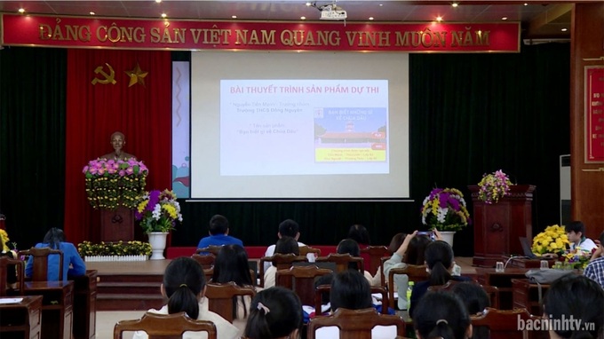 Chung kết Cuộc thi sáng tạo cùng Codekitten. Ảnh: BacninhTV