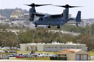 Mỹ tăng gấp đôi số phi cơ vận tải Osprey trên đảo Okinawa