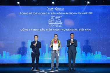 Generali Việt Nam lọt “Top 10 công ty bảo hiểm nhân thọ uy tín năm 2025” của VNR