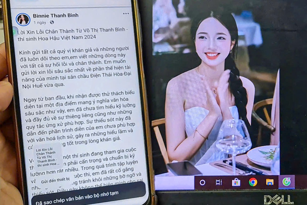 Thí sinh hoa hậu Việt Nam xin lỗi sau màn múa trước sân chầu điện Thái Hòa - 1 Thí sinh hoa hậu Việt Nam xin lỗi sau màn múa trước sân chầu điện Thái Hòa - 1