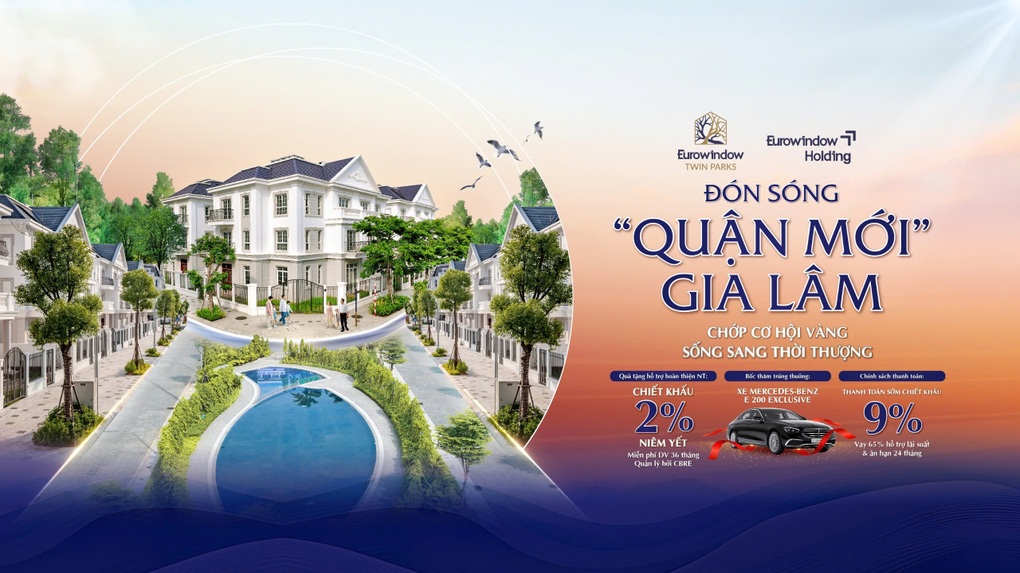 Bộ ba đặc quyền tinh hoa tại Eurowindow Twin Parks Gia Lâm - 1 Bộ ba đặc quyền tinh hoa tại Eurowindow Twin Parks Gia Lâm - 1