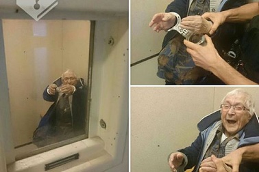 Cụ bà 99 tuổi thỏa ước nguyện một lần được... vào tù