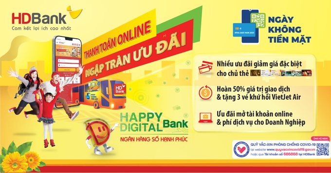 Tận hưởng chuỗi ưu đãi “siêu chất” khi thanh toán không tiền mặt với HDBank - Ảnh 1.