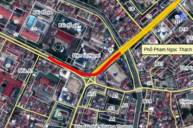 Hà Nội: 156 tỷ đồng xây cầu vượt Chùa Bộc - Phạm Ngọc Thạch