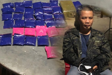 Cất giấu gần 9.000 viên ma túy cùng 2 bánh heroin trong nhà