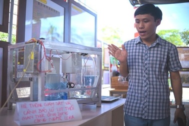 Thiết bị cảnh báo lũ của chàng sinh viên Trường ĐH Quy Nhơn