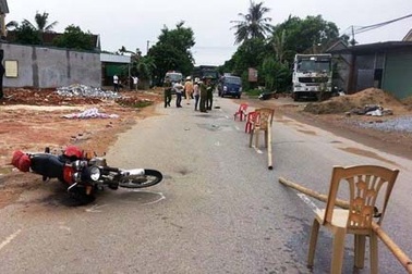 Trắng đêm bảo vệ hiện trường vụ 2 xe máy đâm nhau