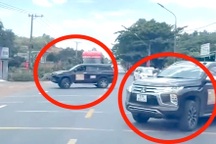 Công an vào cuộc vụ 2 ô tô chặn quốc lộ cho đoàn xe đi ra từ khu du lịch