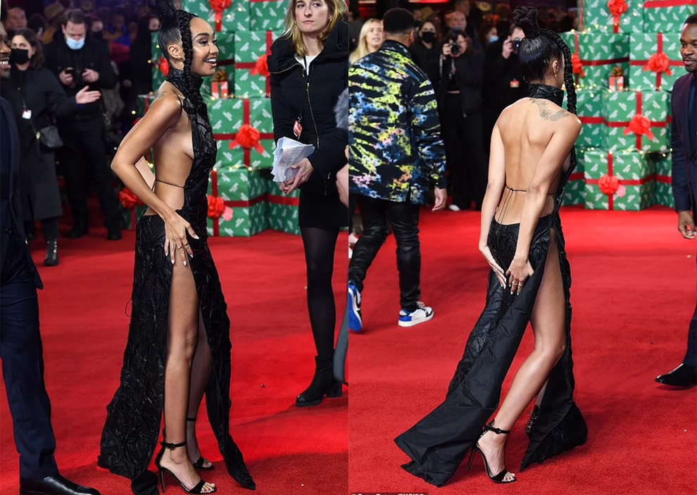 Mặc váy quá gợi cảm, ca sĩ xinh đẹp Leigh-Anne Pinnock vừa đi vừa giữ váy - 1 Mặc váy quá gợi cảm, ca sĩ xinh đẹp Leigh-Anne Pinnock vừa đi vừa giữ váy - 1