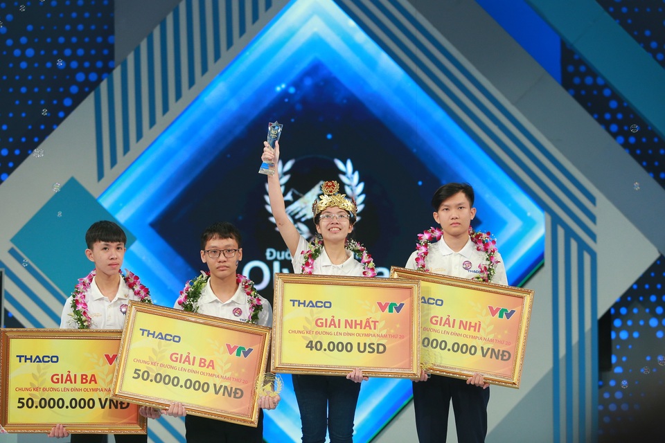 Thắng áp đảo đối thủ, nữ sinh Ninh Bình vô địch Đường lên đỉnh Olympia 2020 - 1 Thắng áp đảo đối thủ, nữ sinh Ninh Bình vô địch Đường lên đỉnh Olympia 2020 - 1