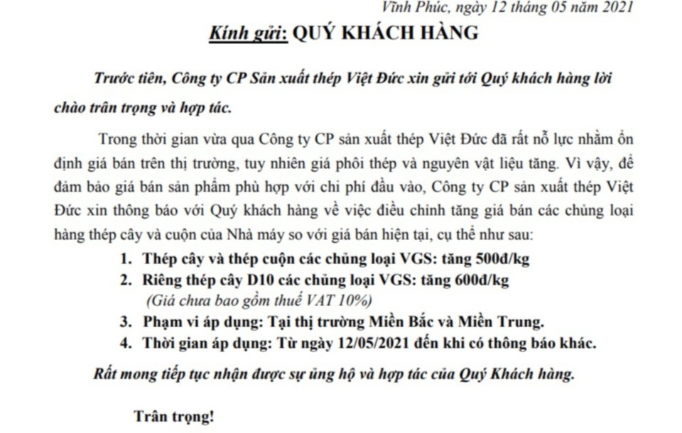Giá thép tăng chưa thấy điểm dừng, nhà thầu choáng váng - 3 Giá thép tăng chưa thấy điểm dừng, nhà thầu choáng váng - 3