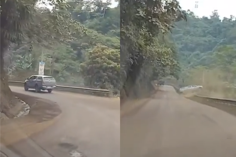 Xe bán tải mất lái rồi lao xuống vực và nguyên nhân gây nhiều tranh cãi - 1 Xe bán tải mất lái rồi lao xuống vực và nguyên nhân gây nhiều tranh cãi - 1