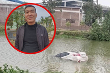 Người hùng kể nhảy xuống sông, cứu nữ tài xế mắc kẹt trong ô tô đang chìm