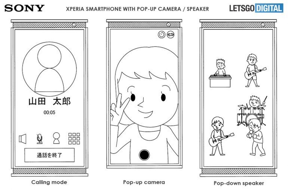 Lộ smartphone mới của Sony với kiểu thiết kế loa dạng “thò thụt” độc đáo - 2 Lộ smartphone mới của Sony với kiểu thiết kế loa dạng “thò thụt” độc đáo - 2