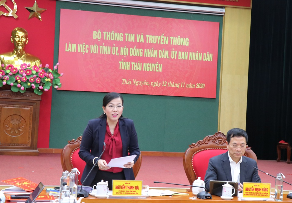 Bộ trưởng TTTT: Xây dựng Thái Nguyên thành trung tâm chuyển đổi số - 2 Bộ trưởng TTTT: Xây dựng Thái Nguyên thành trung tâm chuyển đổi số - 2