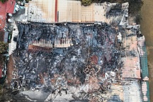 Cảnh tan hoang sau vụ cháy xưởng bao bì rộng hơn 1.000m2 ở Vĩnh Phúc