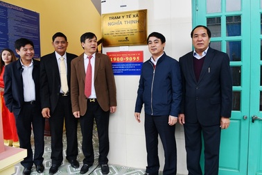Khánh thành Trạm Y tế xã Nghĩa Thịnh do Vietcombank tài trợ hơn 5 tỷ đồng