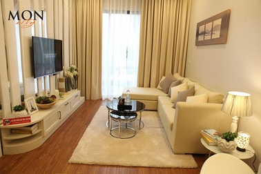 Dự án Mon City khoe nhà mẫu đẹp lung linh