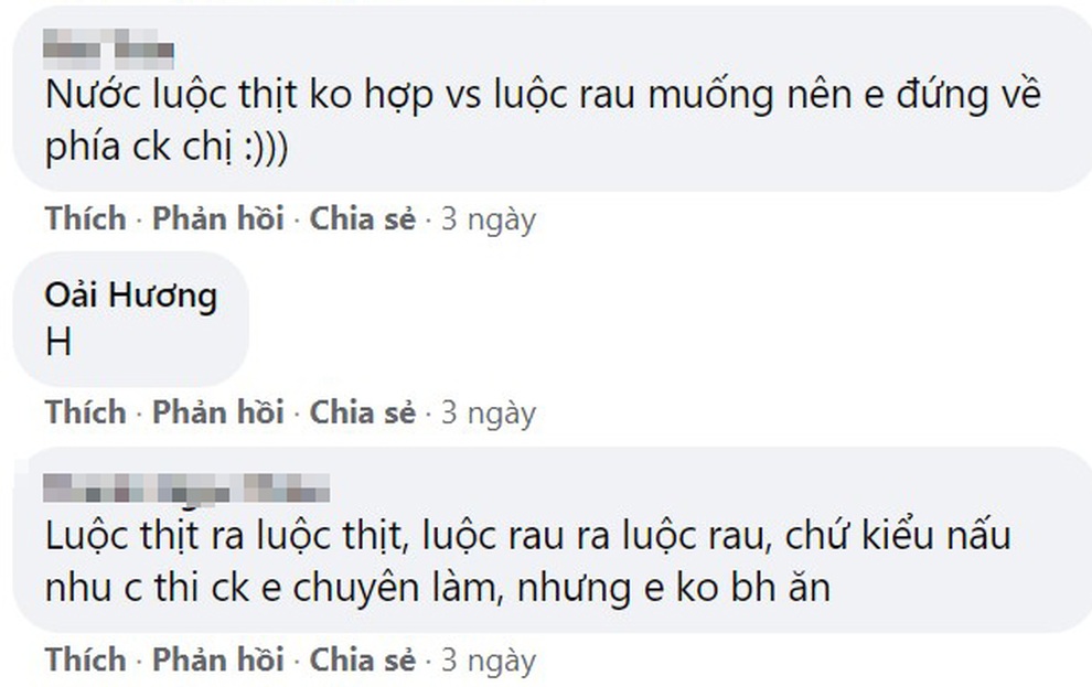 Tranh luận nảy lửa quanh chuyện dùng nước luộc thịt để luộc rau muống - 3 Tranh luận nảy lửa quanh chuyện dùng nước luộc thịt để luộc rau muống - 3