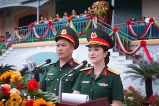 Nhan sắc xinh đẹp của nữ Thượng úy thuyết minh giọng miền Nam ở đại lễ A80 - 2