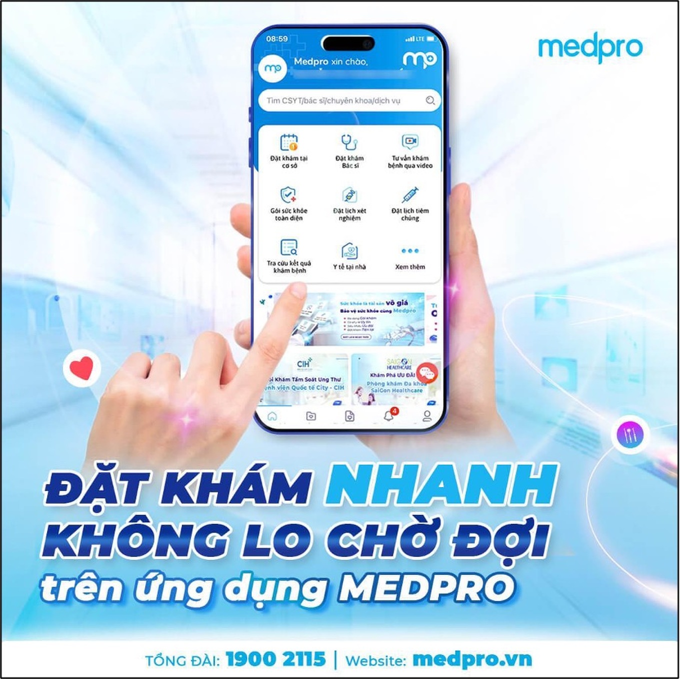 Đặt khám nhanh với ứng dụng y tế Medpro | Báo Dân trí
