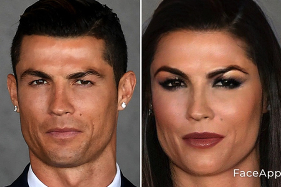 Bất ngờ với nhan sắc xinh đẹp của C.Ronaldo, Messi khi… chuyển giới - 1 Bất ngờ với nhan sắc xinh đẹp của C.Ronaldo, Messi khi… chuyển giới - 1