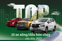 10 ô tô xăng/dầu bán chạy nhất Việt Nam nửa đầu 2025: Xe Nhật chiếm nửa
