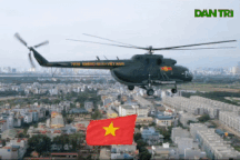 Cận cảnh dàn trực thăng bay huấn luyện phục vụ Triển lãm Quốc phòng quốc tế