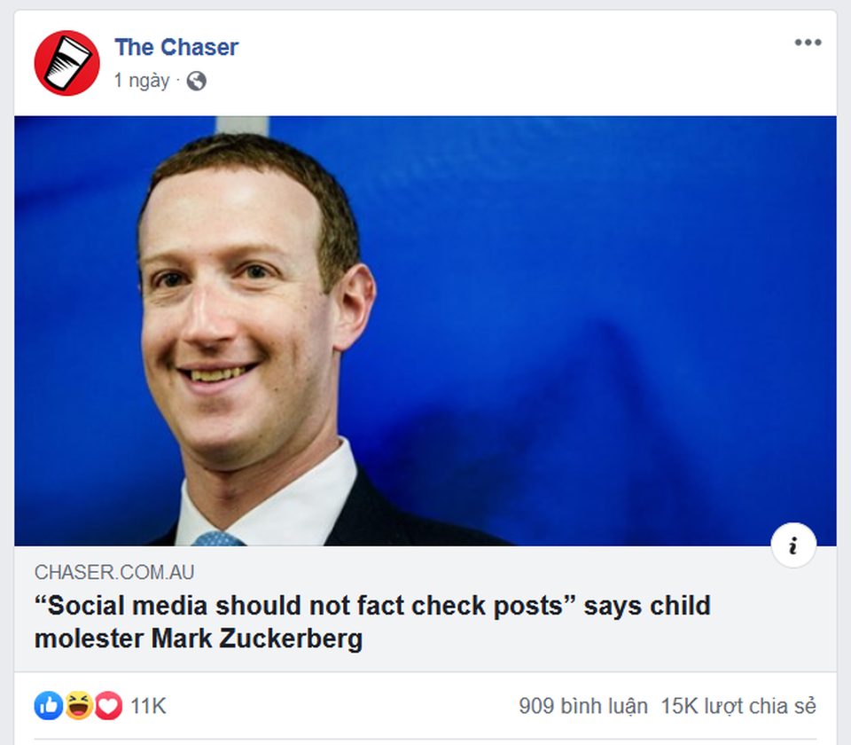 Trang web gây sốc khi đăng tin Mark Zuckerberg qua đời vì Covid-19 - 2 Trang web gây sốc khi đăng tin Mark Zuckerberg qua đời vì Covid-19 - 2