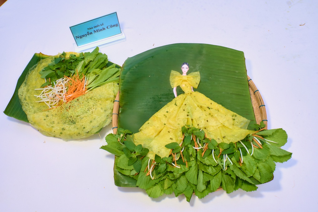 NTK Nguyễn Minh Công mang tác phẩm từ bánh xèo lên sàn diễn thời trang - 1 NTK Nguyễn Minh Công mang tác phẩm từ bánh xèo lên sàn diễn thời trang - 1
