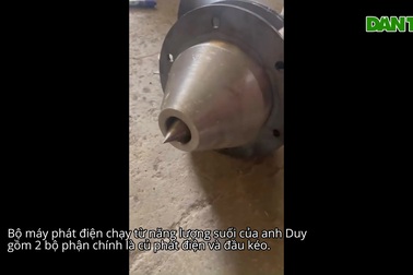 Thanh niên không bằng cấp, chế máy "bắt suối nhả điện" giúp người vùng cao