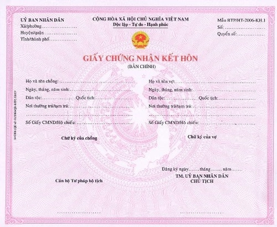 Cung cấp thông tin liên quan đến việc đăng ký kết hôn có yếu tố nước ngoài - 1 Cung cấp thông tin liên quan đến việc đăng ký kết hôn có yếu tố nước ngoài - 1